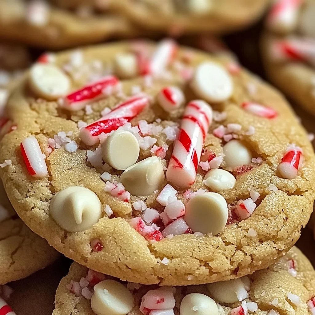 White Chocolate Candy Cane Cookies