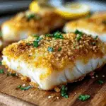 Crispy Air Fryer Parmesan Crusted Cod