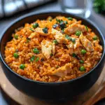 Kimchi Fried Rice with Chicken