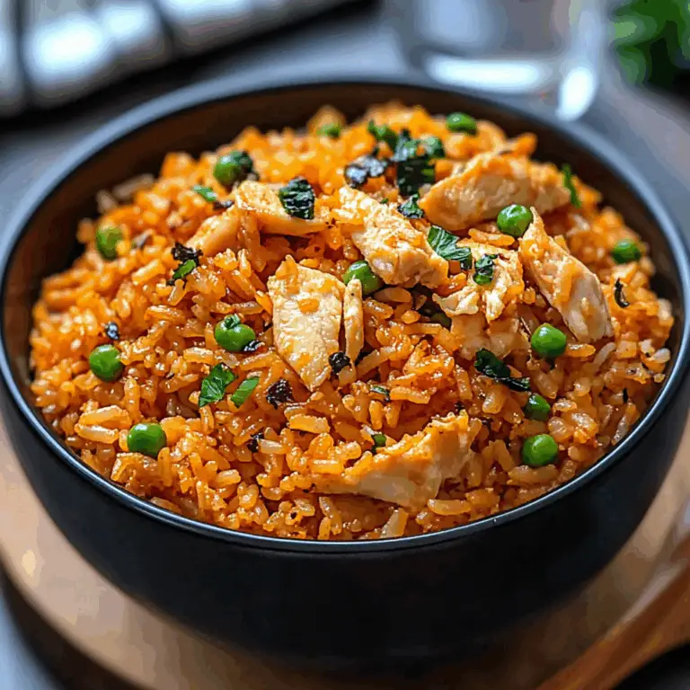 Kimchi Fried Rice with Chicken