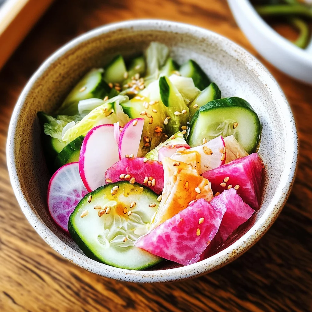 Asazuke (Japanese Lightly Pickled Vegetables)