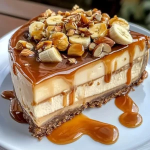 Banana Caramel Nut Cheesecake Recipe - Easy & Tasty