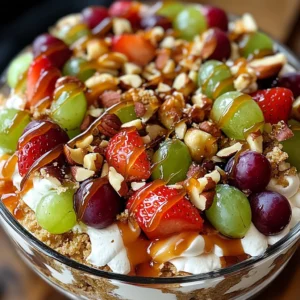 Caramel Crunch Cheesecake Fruit Salad