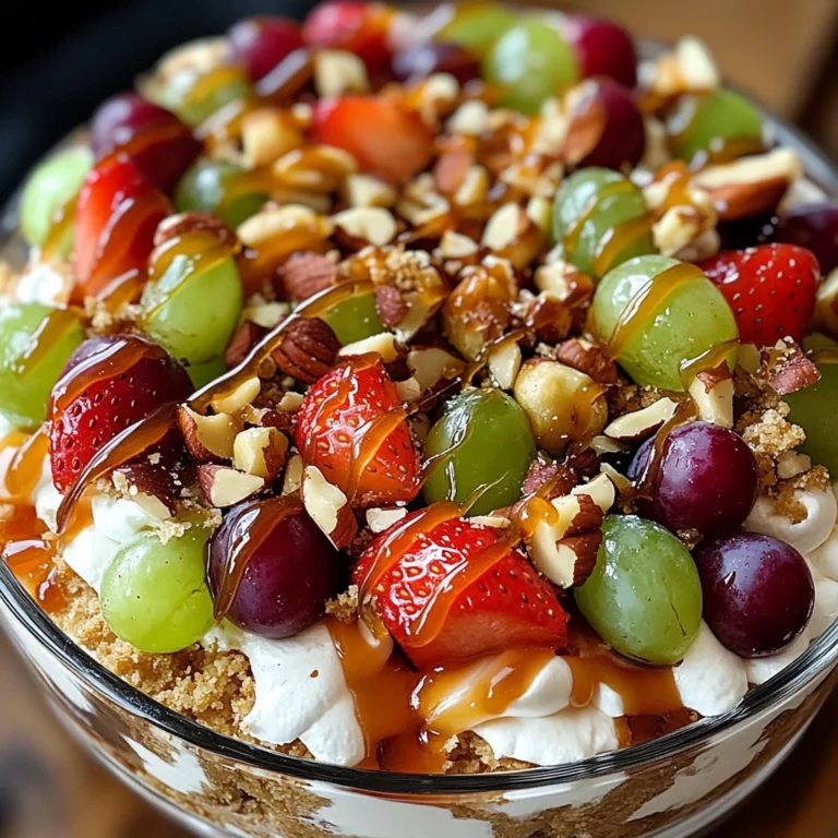 Caramel Crunch Cheesecake Fruit Salad