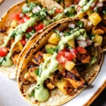 Chili Lime Chicken Tacos with Grilled Pineapple Salsa