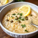 Creamy Lemon Chicken Orzo Soup