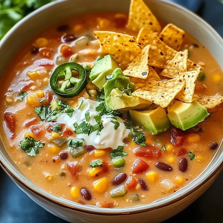 Crockpot Vegetarian Tortilla Soup for Cozy Weeknight Comfort