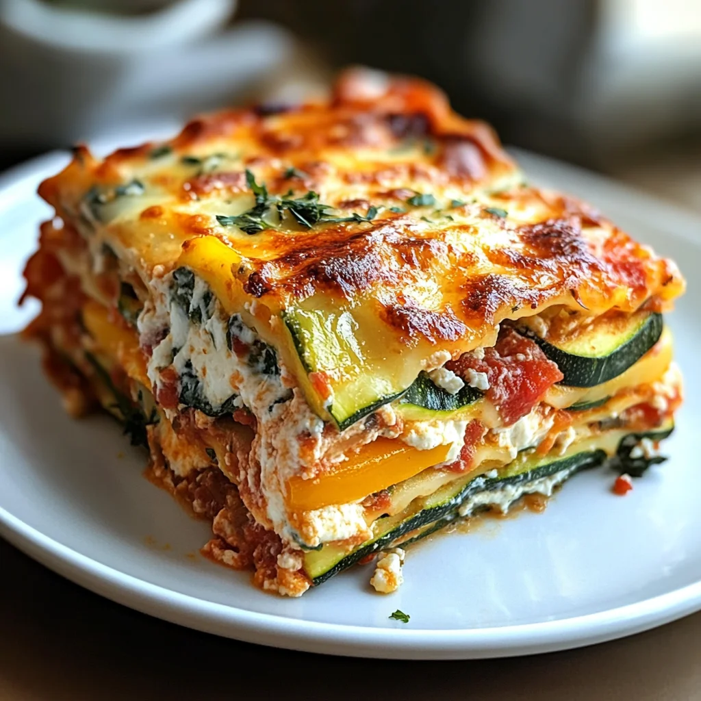 High Protein Veggie Lasagna