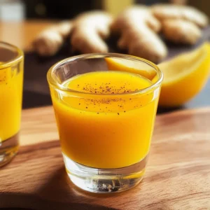 Homemade Ginger and Turmeric Immunity Shots