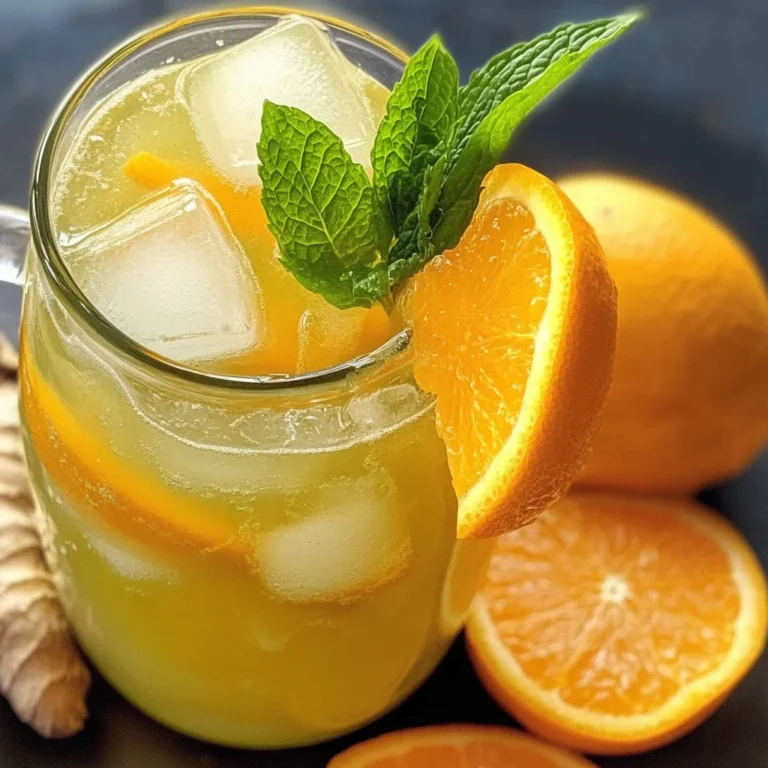 Iced Orange Ginger Green Tea