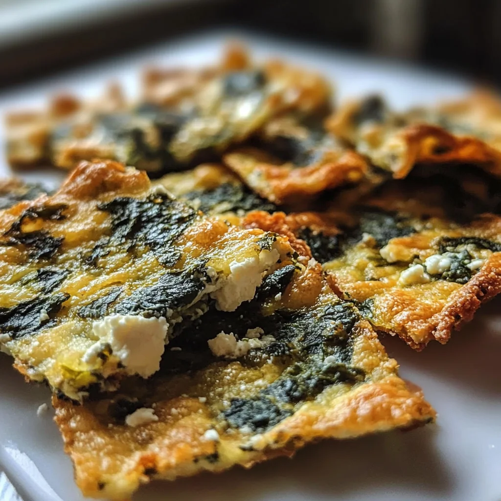 Irresistible Mediterranean Spinach and Feta Cheese Crisps in 30 Minutes