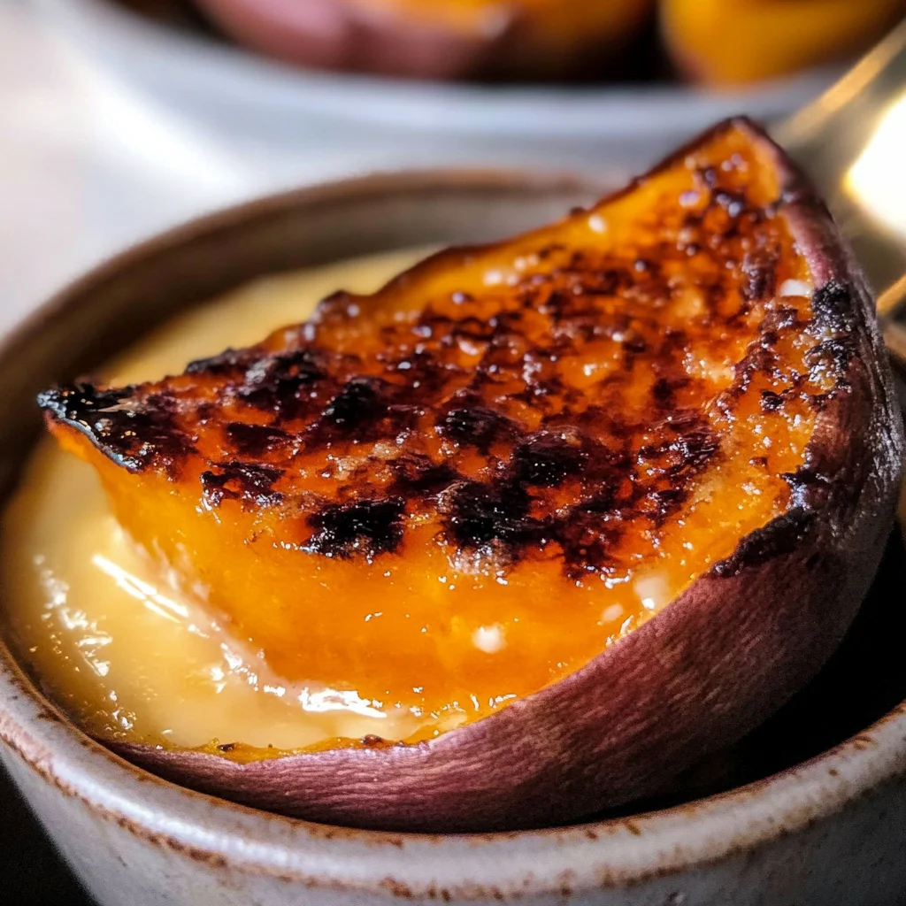 Japanese Sweet Potato Crème Brûlée