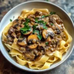 Lentil Mushroom Stroganoff Recipe