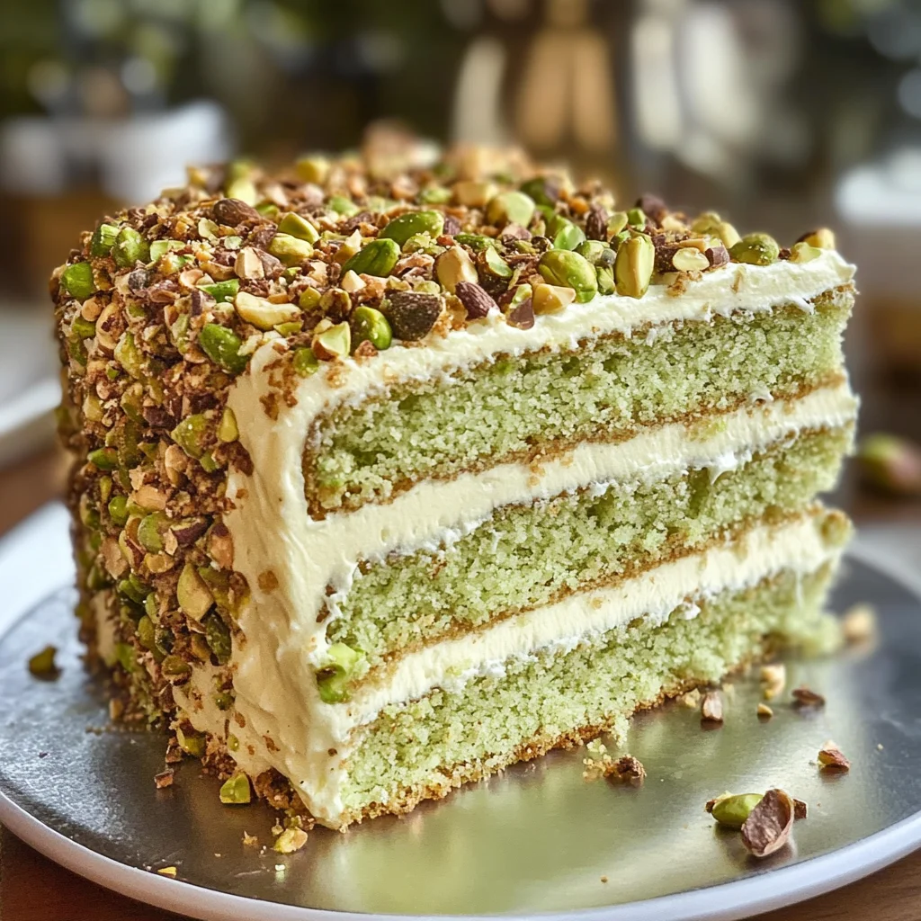 Pistachio Mascarpone Layer Cake: A Dreamy Delight!