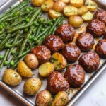 Sheet Pan Mini Meatloaf and Roasted Potatoes