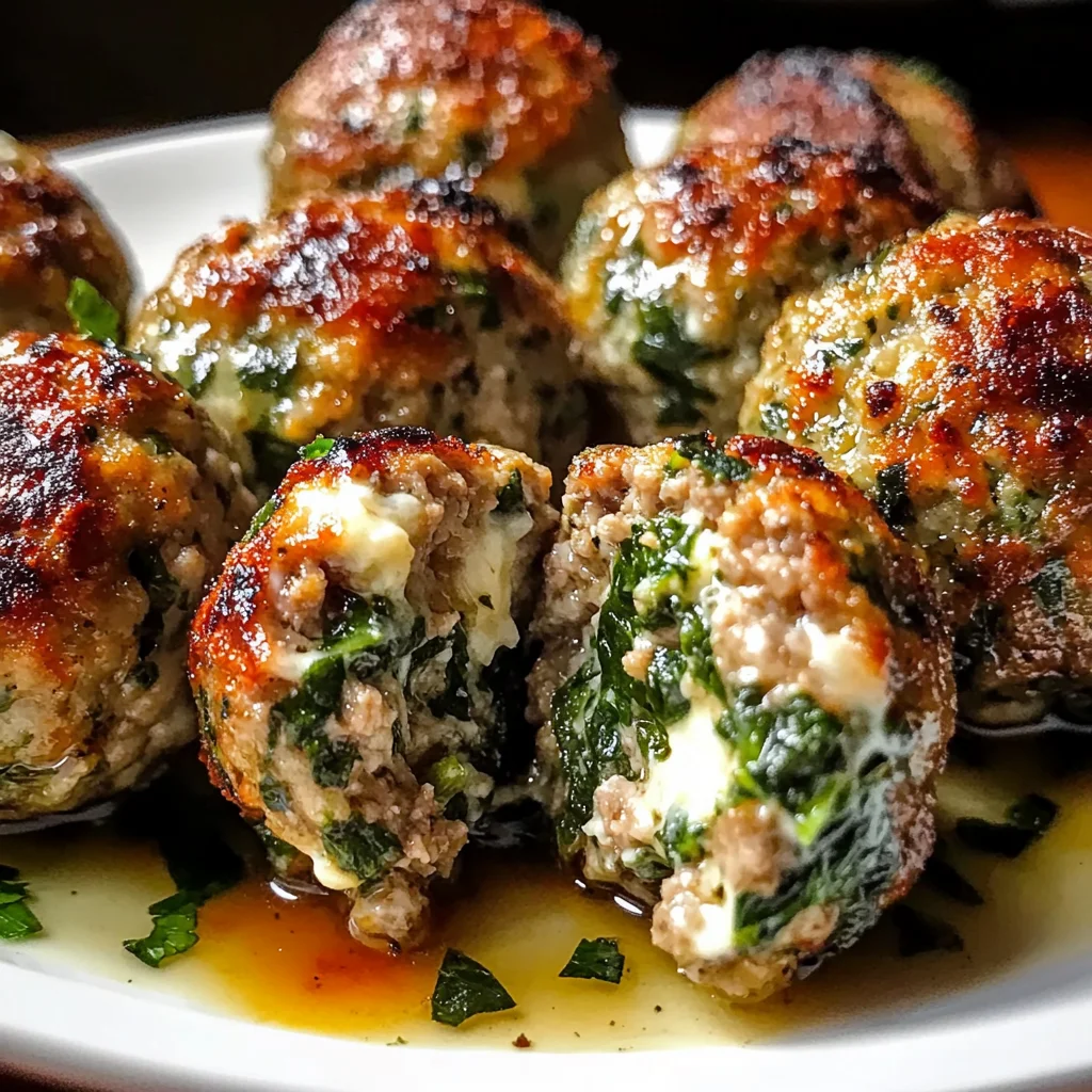 Spinach Garlic Meatballs Recipe Everyone Will Love