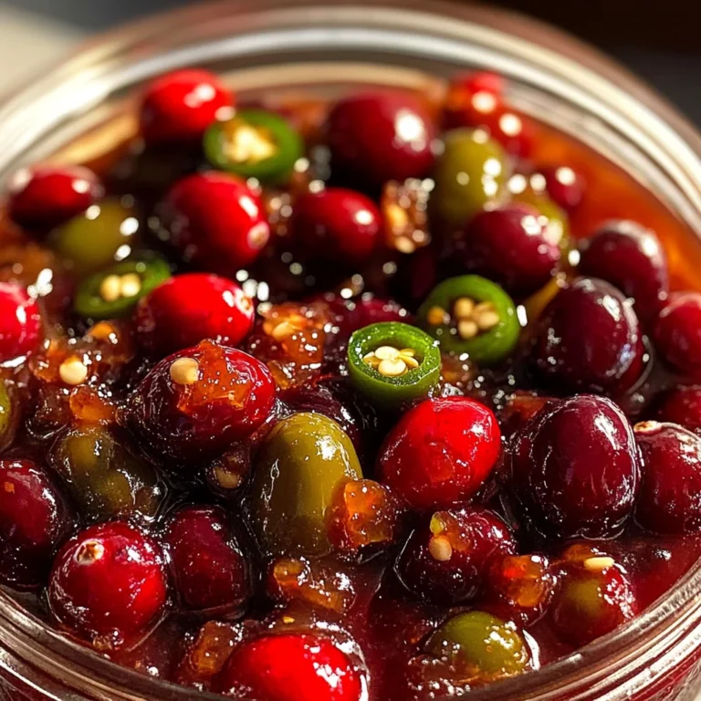 Sweet & Spicy Cranberry Jalapeño Cowboy Candy:1Amazing Treat
