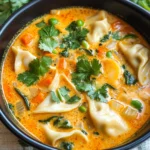 Thai Coconut Potsticker Soup