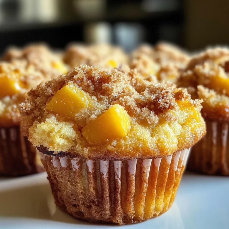 Amazing Peach Muffins 2 Ways