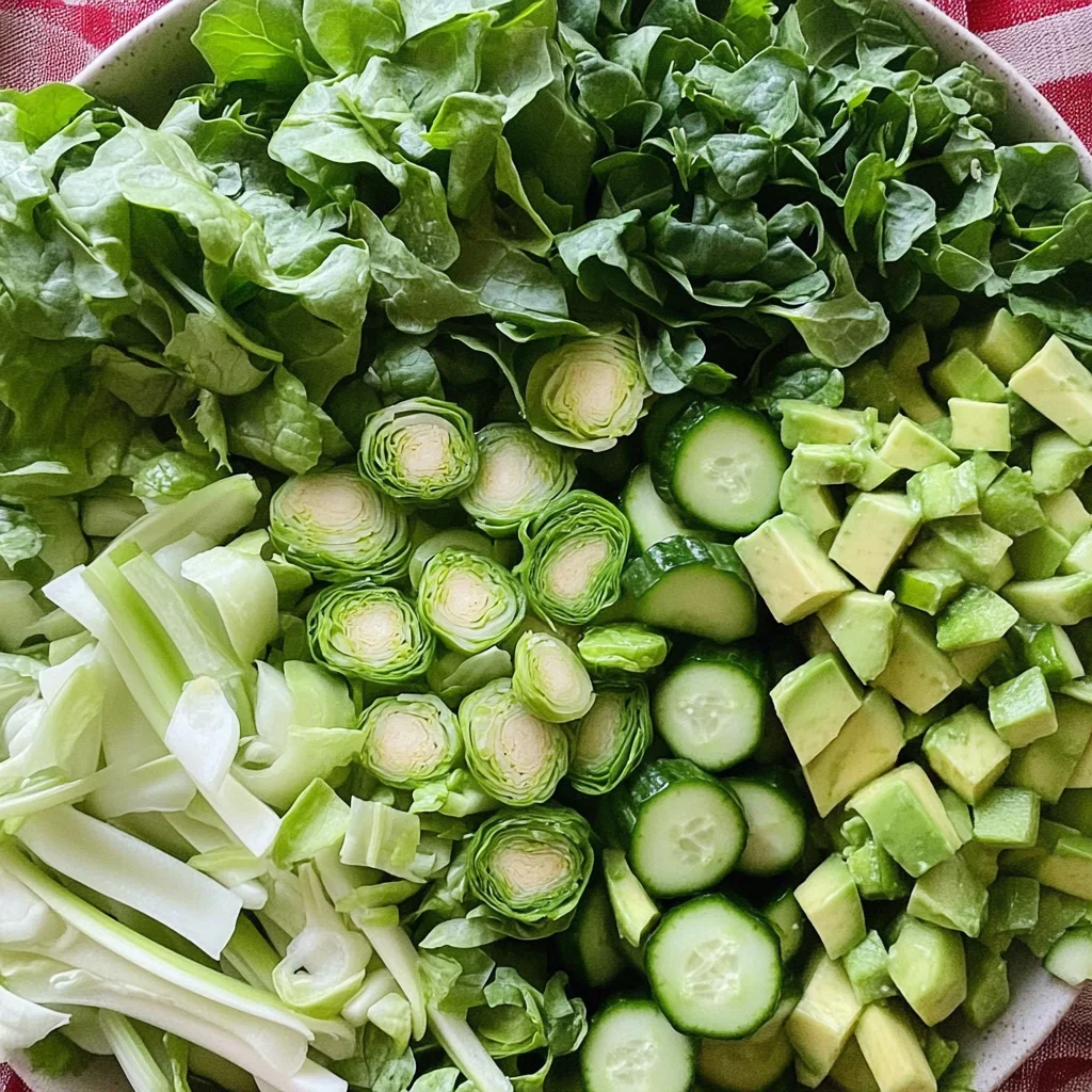 Big Green Salad With Green Dressing