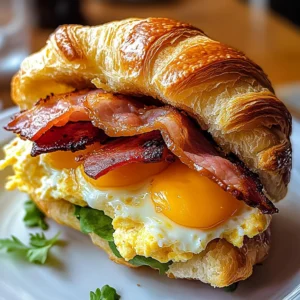 Breakfast Croissant Sandwich Recipe