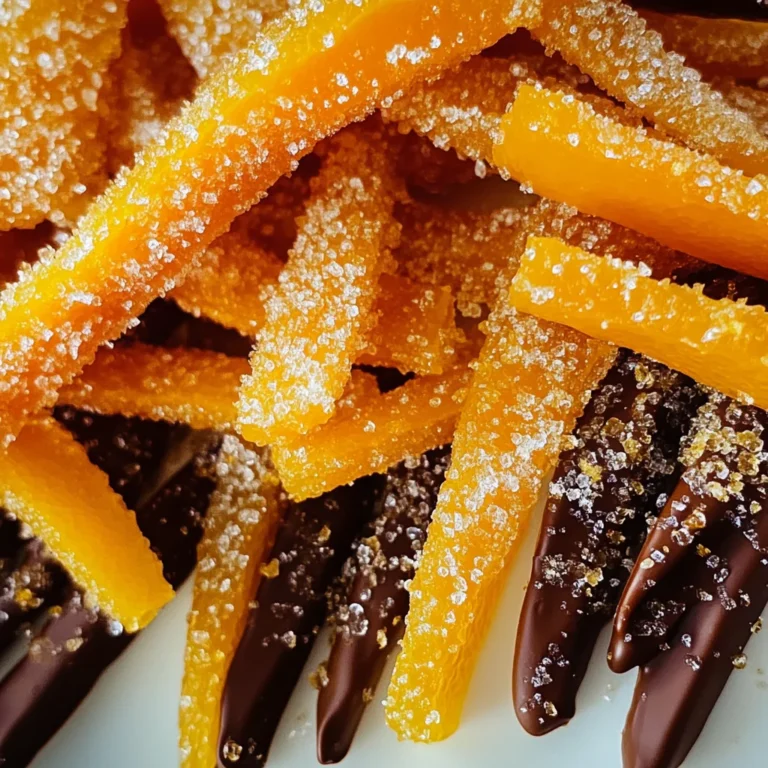 Candied Orange Peels (Chocolate Dipped!)