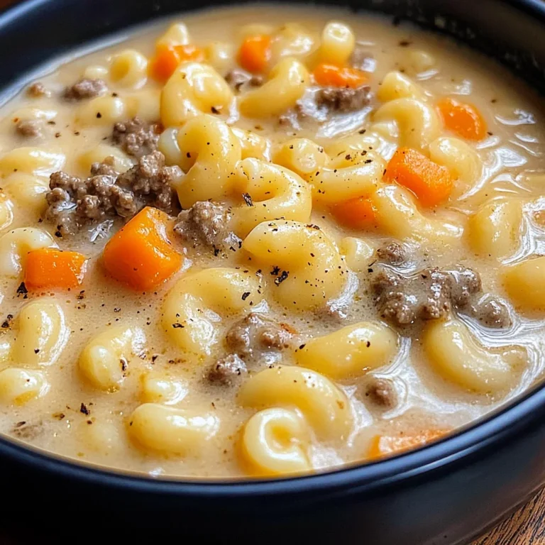 Cheeseburger Macaroni Soup: Creamy Comfort in Every Bowl