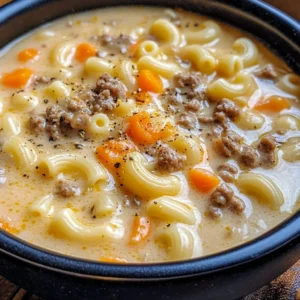 Cheeseburger Macaroni Soup: Creamy Comfort in Every Bowl