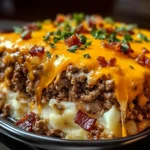 Cheesy Loaded Meatloaf Casserole