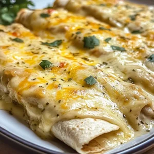 Creamy White Chicken Enchiladas