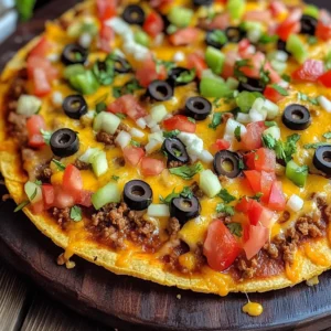 Crispy Mexican Pizza with Seasoned Beef and Refried Beans Recipe