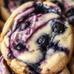 Easy Blueberry Cheesecake Swirl Cookie