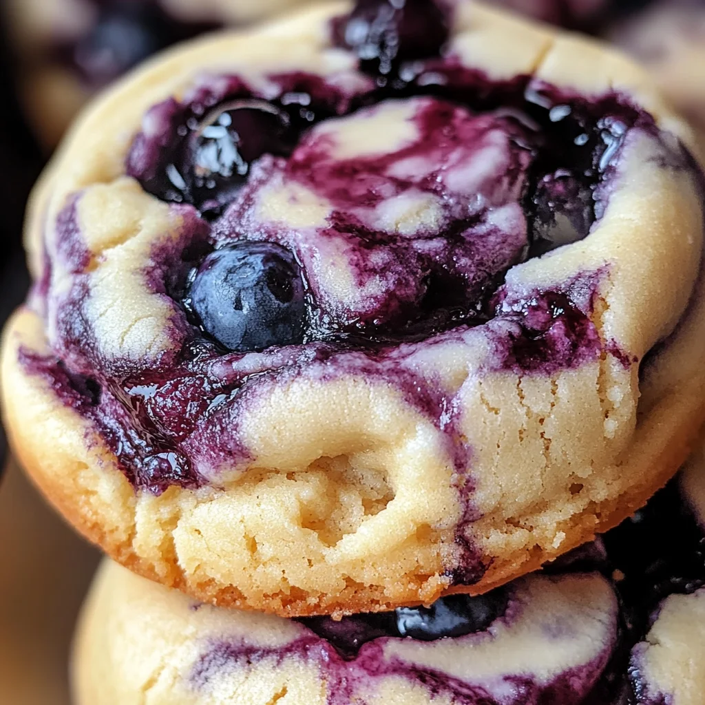 Easy Blueberry Cheesecake Swirl Cookie