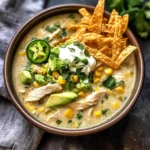 Flavorful Crockpot White Chicken Chili Soup