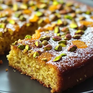 Flourless Orange Pistachio Almond Cake