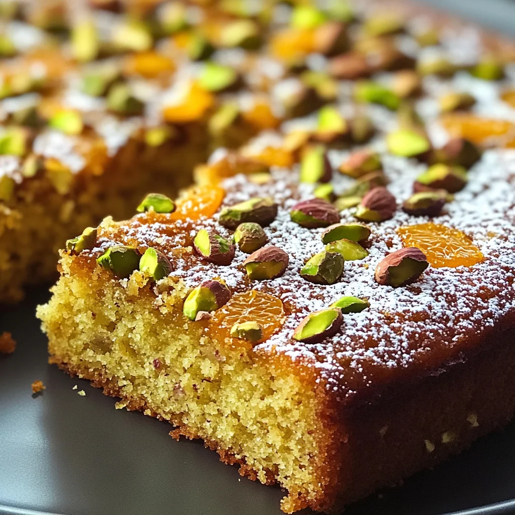 Flourless Orange Pistachio Almond Cake