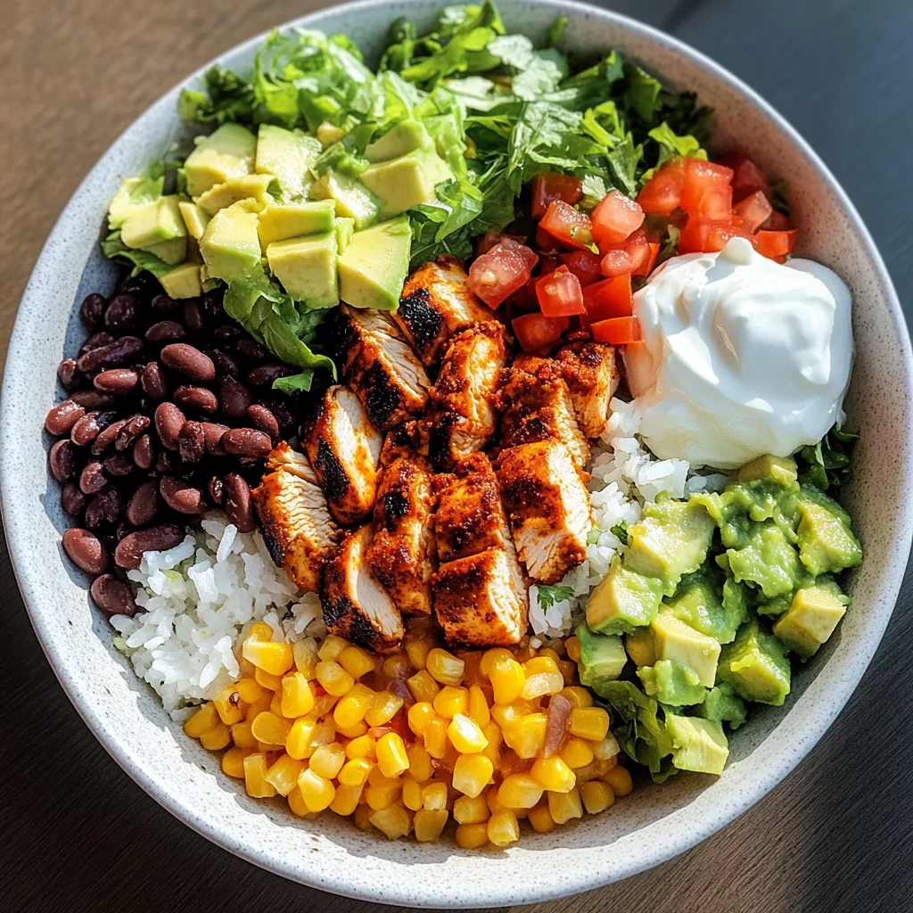 Honey Lime Chipotle Chicken Burrito Bowls