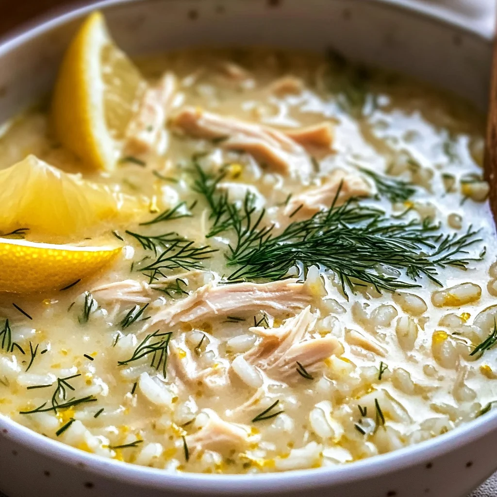 Mediterranean Lemon Chicken Soup: A Creamy, Comforting Bowl of Sunshine