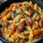 One Pot Creamy Cajun Sausage Pasta (30-Minutes)