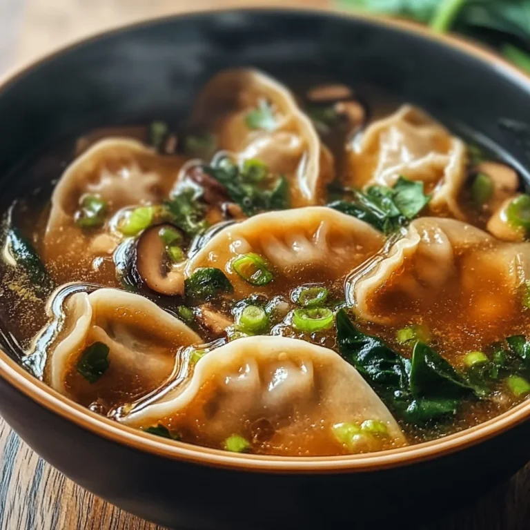 Potsticker Soup Comforting Flavorful Bowl