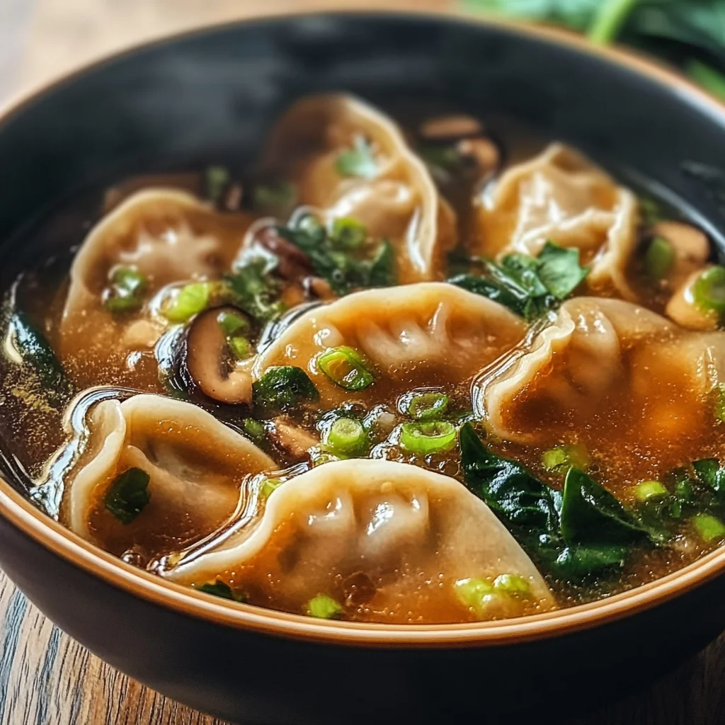 Potsticker Soup Comforting Flavorful Bowl
