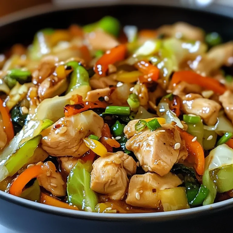 Quick Chicken Cabbage Stir-Fry