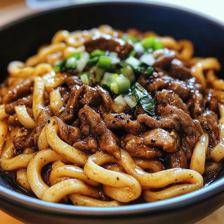 Quick and Flavorful Beef Black Pepper Udon