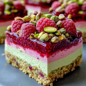 Raspberry Pistachio Mousse Cakes