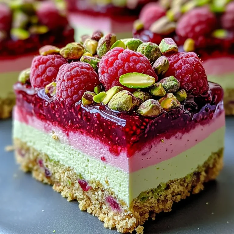 Raspberry Pistachio Mousse Cakes