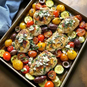 Sheet Pan Greek Chicken and Veggies (Easy One-Pan Meal)