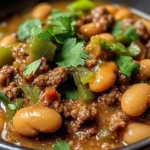 Slow Cooker Pinto Beans, Green Chile and Beef