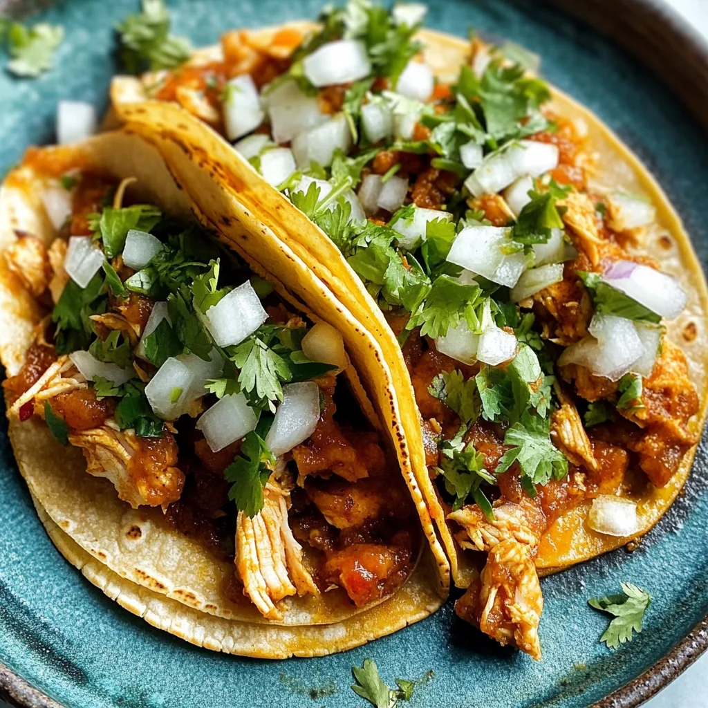 Spicy Hatch Chili Chicken Mini Tacos