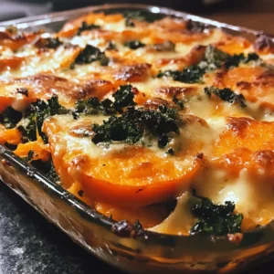 Sweet Potato Kale Gratin is a must-try comfort dish!