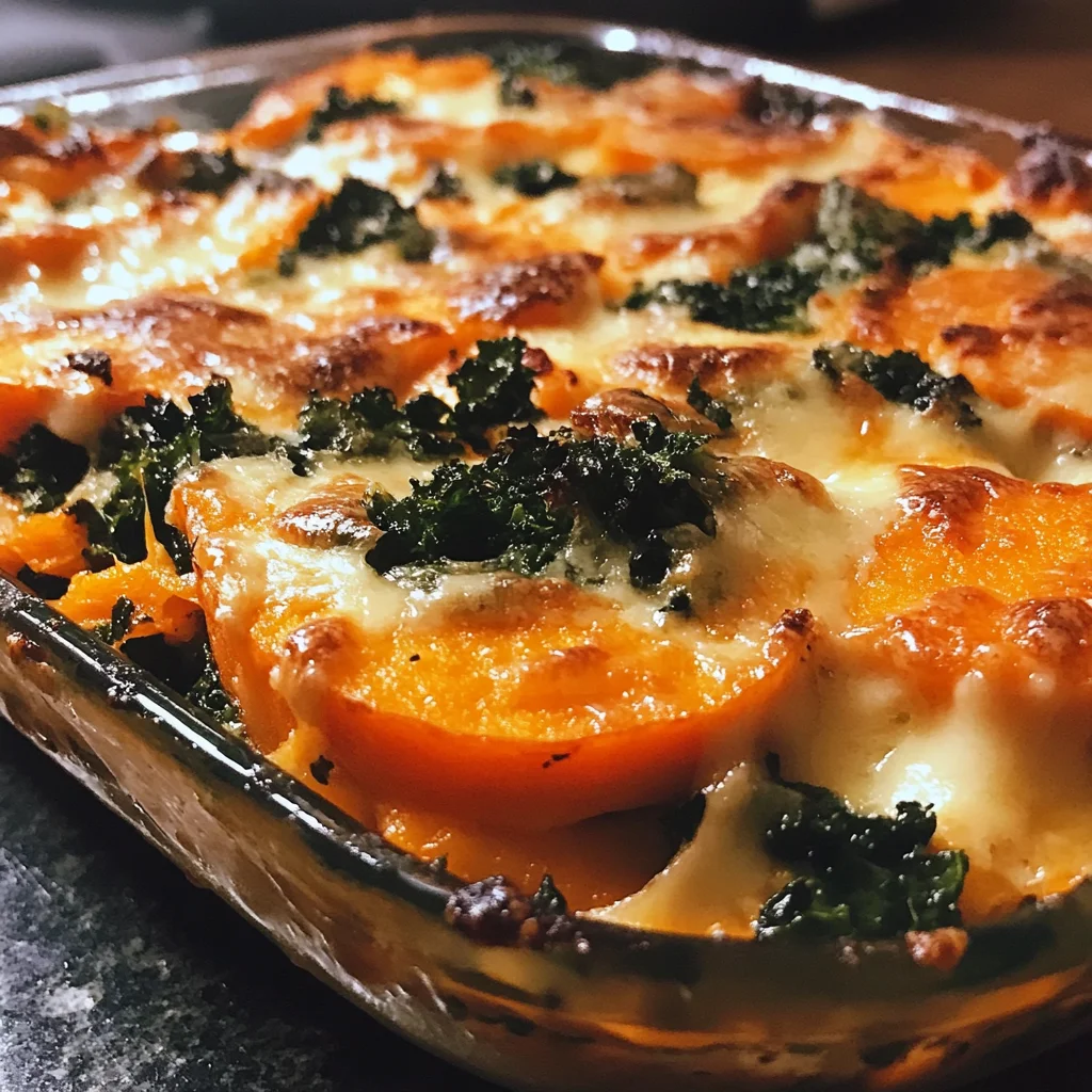 Sweet Potato Kale Gratin is a must-try comfort dish!